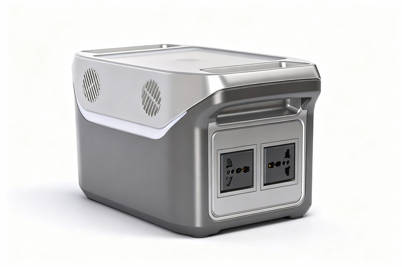 jimeng-2026-01-21-5760-产品精修，保持产品角度位置不变，一张户外移动电源的照片(保持图中的细节和结构、角2.jpg
